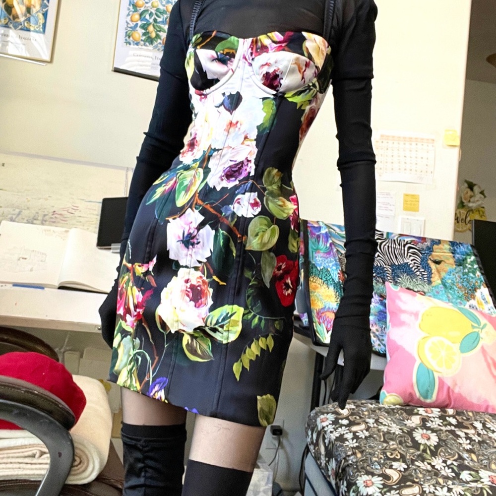 Dolce&gabbana Floral Mini Dress